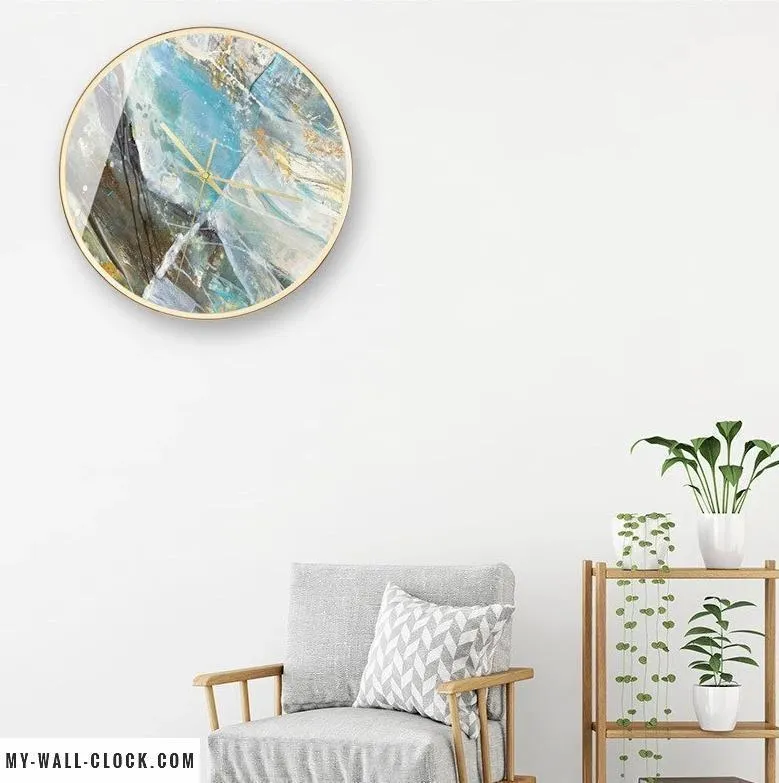 Modern Clock Abstract Style