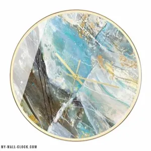 Modern Clock Abstract Style