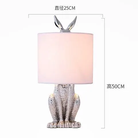 Modern Masked Rabbit Resin Table Lamp
