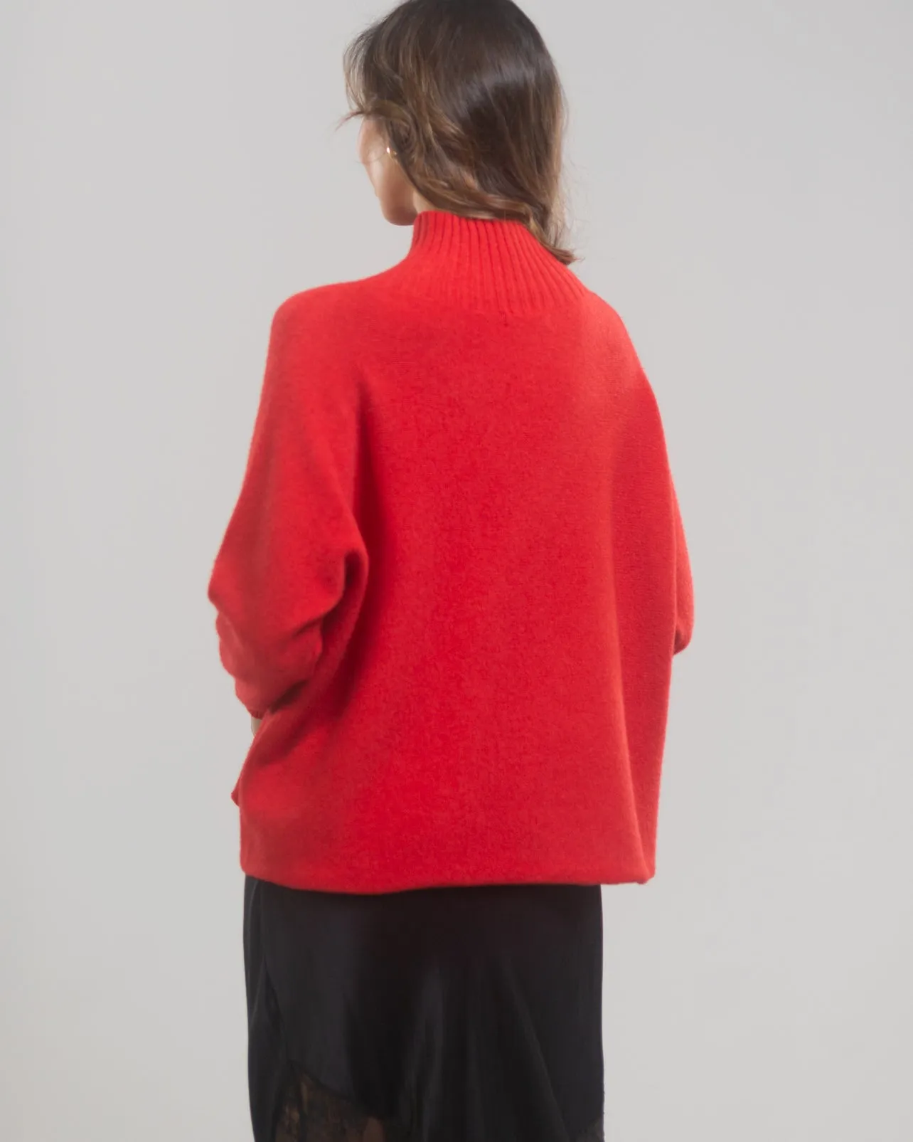 Modern Mockneck | Red