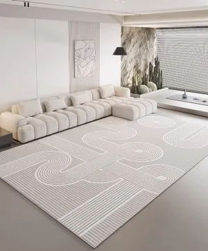 Modern Rugs for Dining Room, Large Modern Rugs for Bedroom, Simple Large Modern Rugs for Living Room, Abstract Geometric Modern Rugs