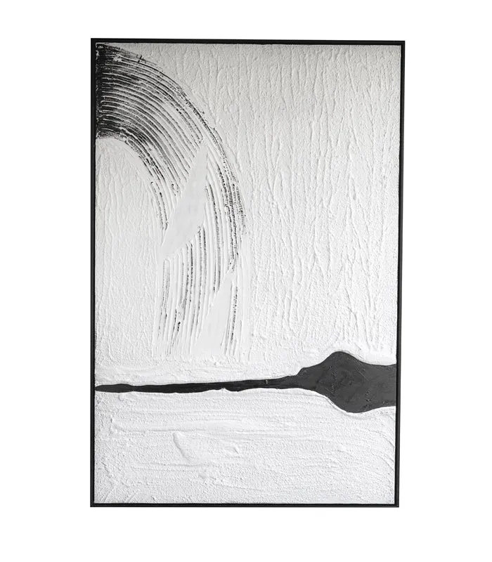 Monochrome Abstract Beach Wall Art