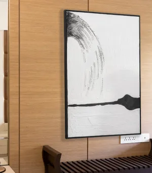 Monochrome Abstract Beach Wall Art