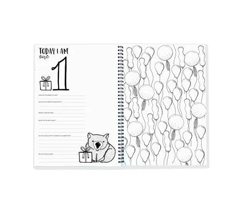 Monochrome Birthday Book