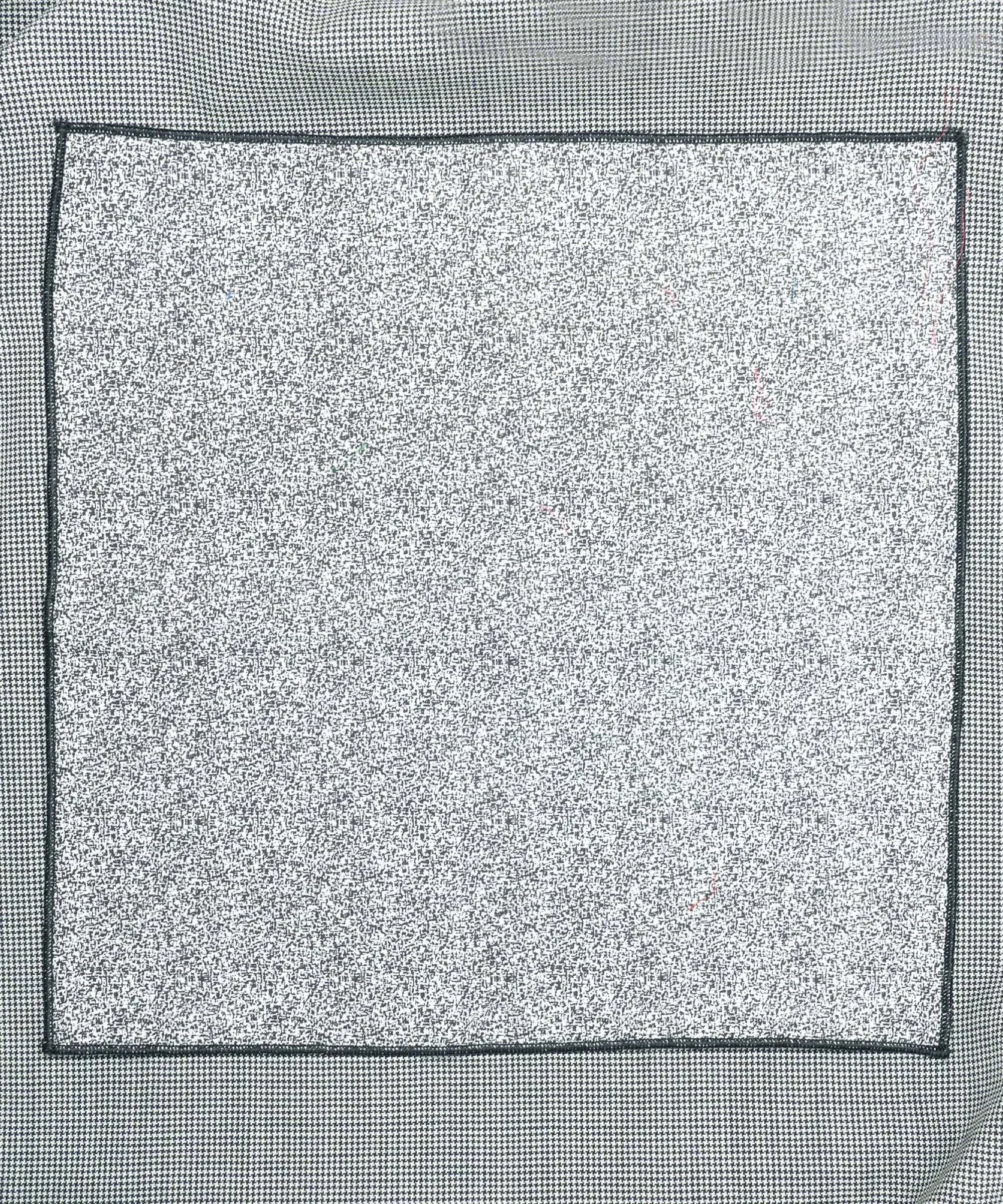 Monochrome Black Pocket Square