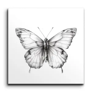 Monochrome Butterfly Elegance