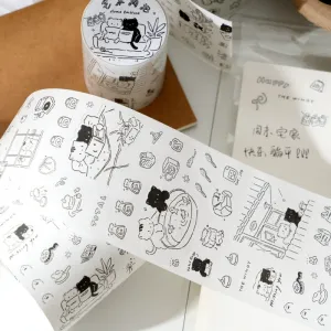 Monochrome Meow Sticker Set