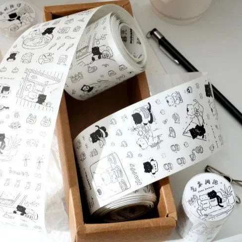 Monochrome Meow Sticker Set