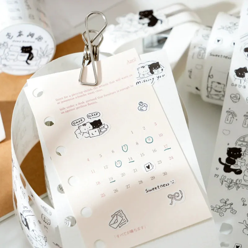 Monochrome Meow Sticker Set