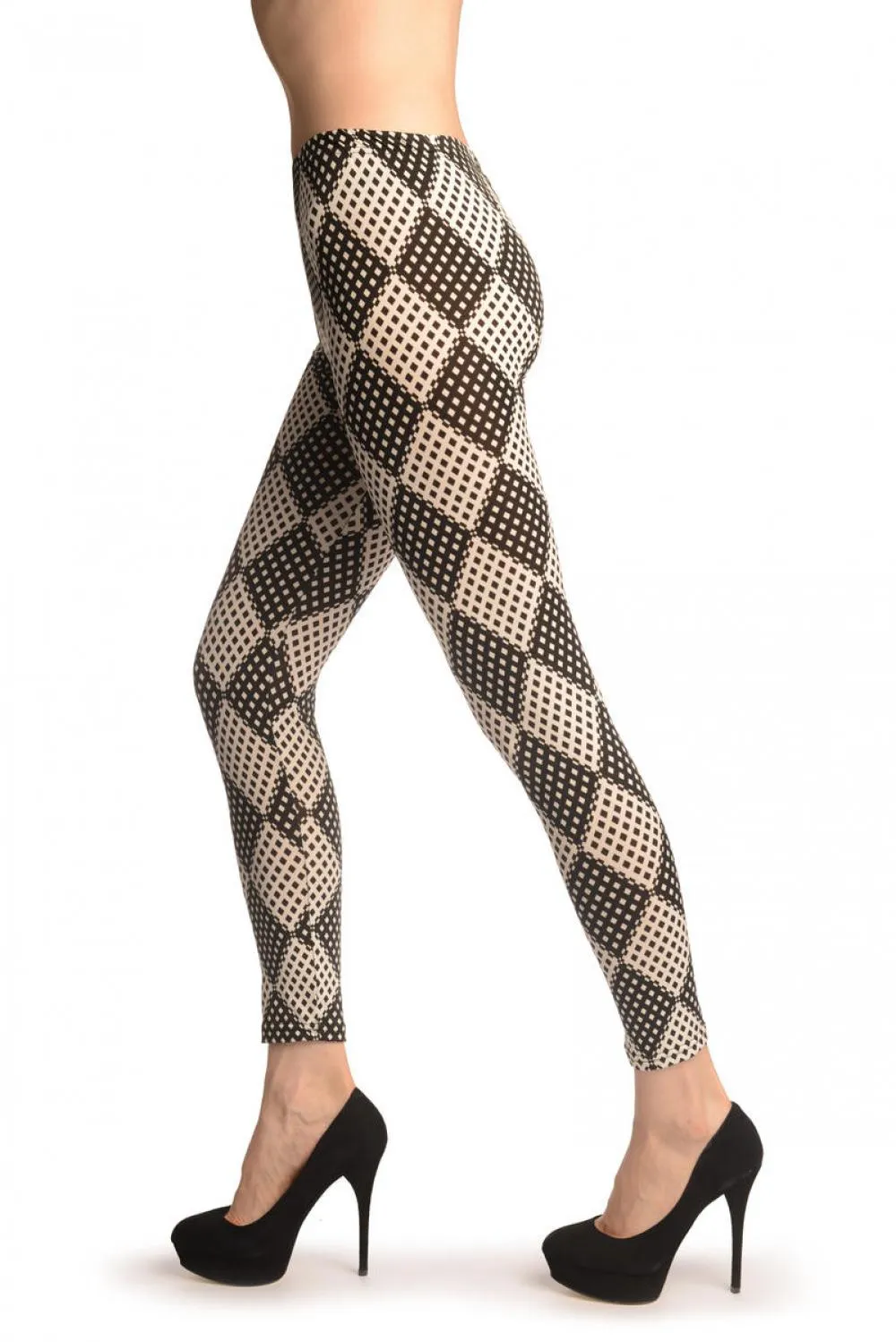 Monochrome Mesh Diamonds
