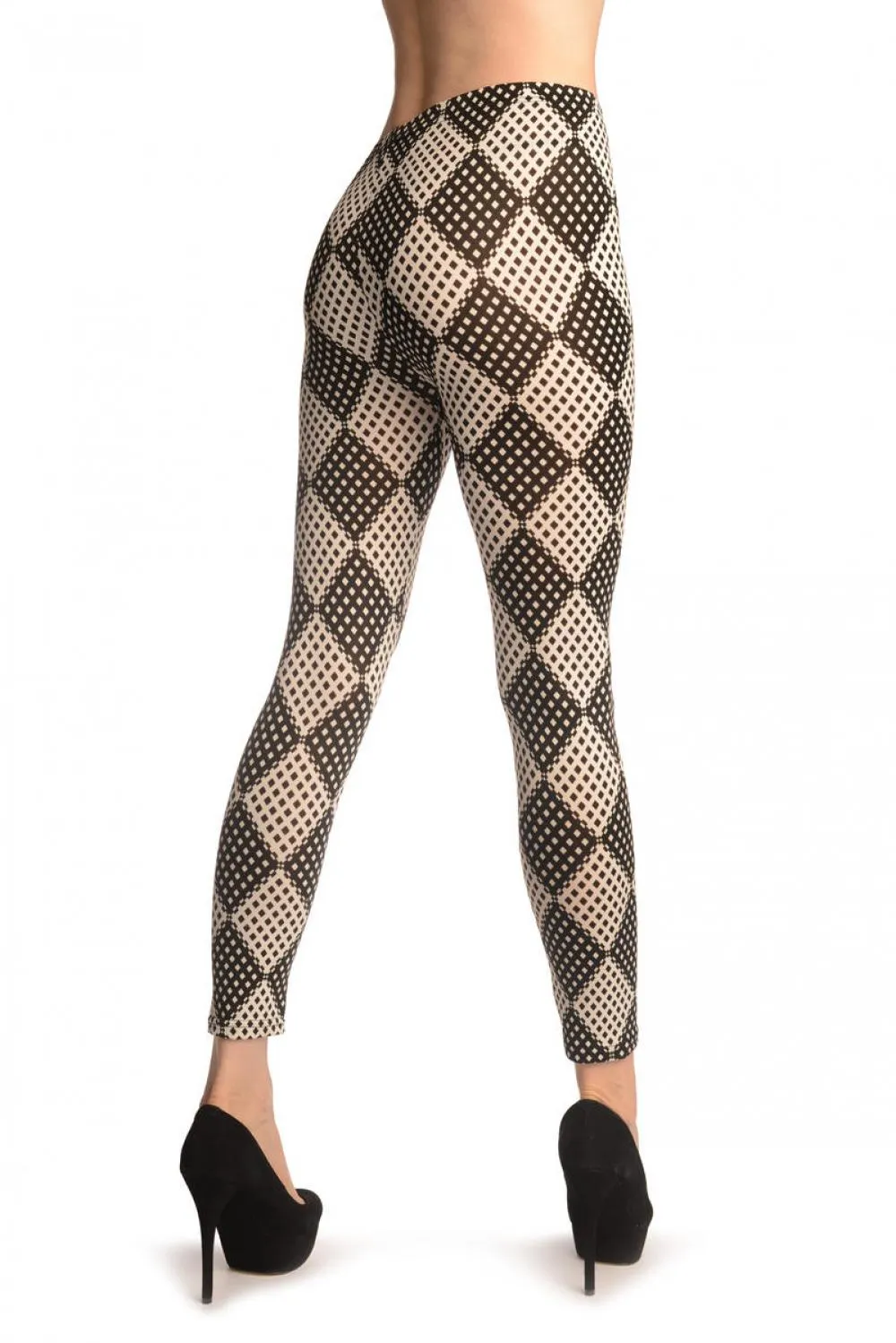 Monochrome Mesh Diamonds