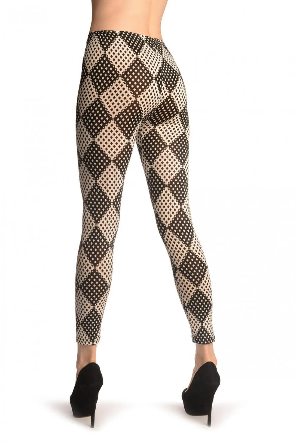 Monochrome Mesh Diamonds