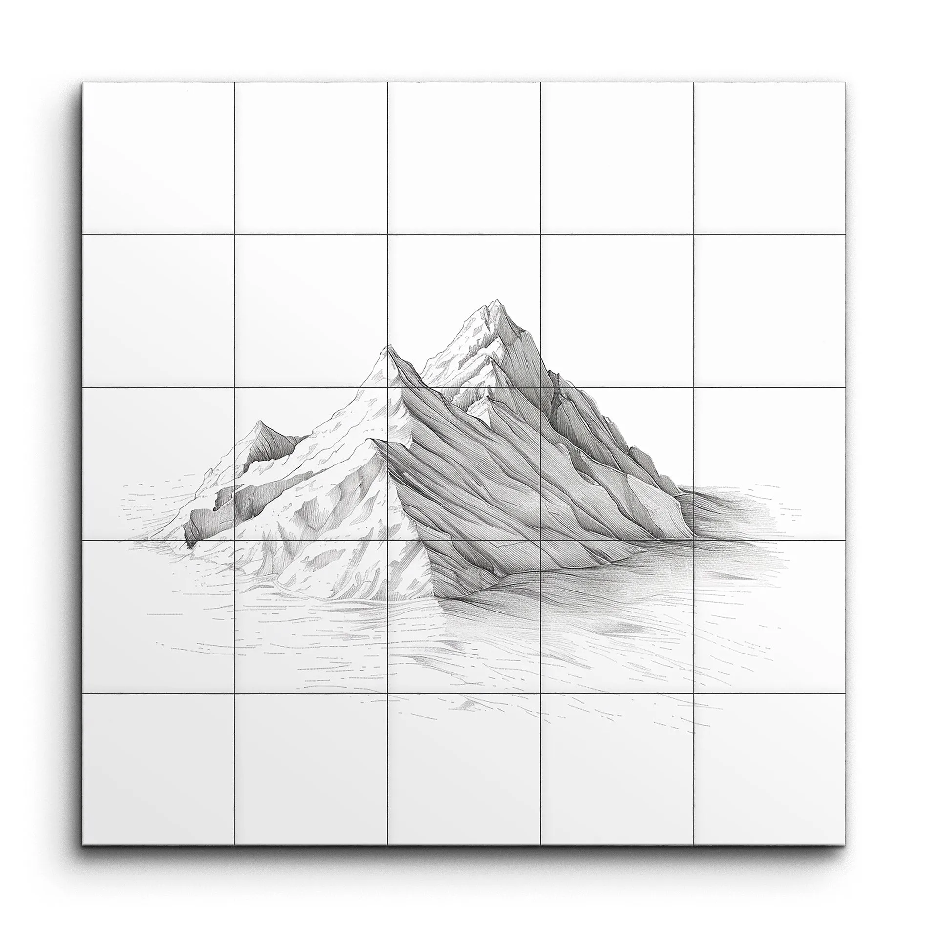 Monochrome Mountain Serenity