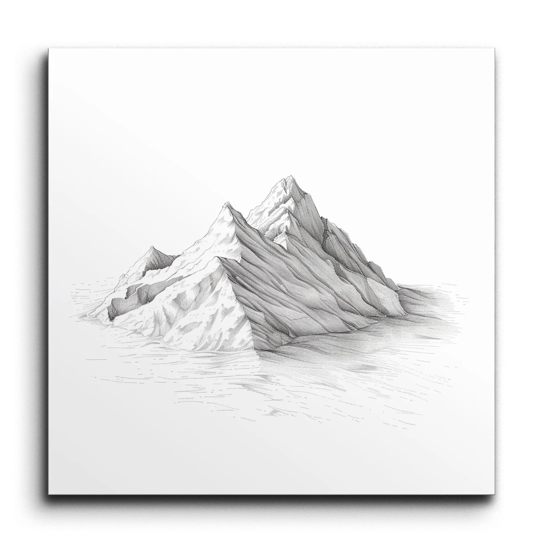 Monochrome Mountain Serenity