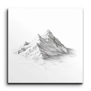 Monochrome Mountain Serenity