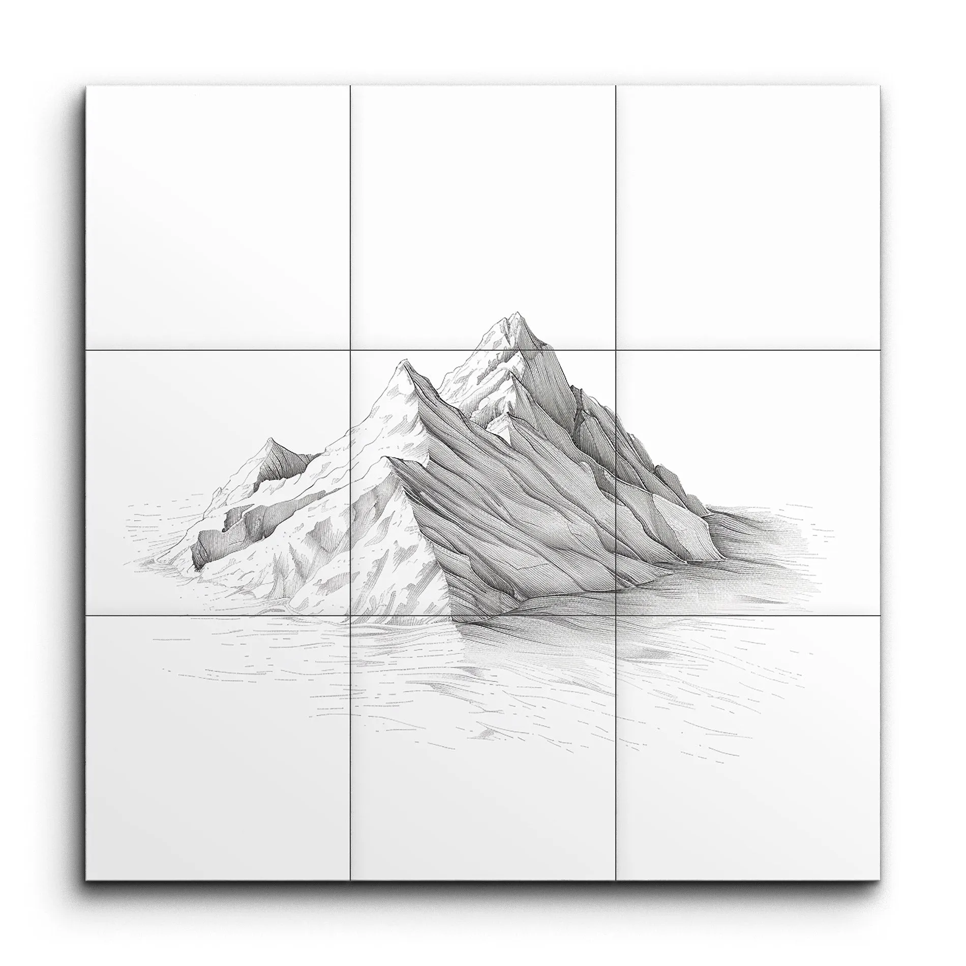 Monochrome Mountain Serenity