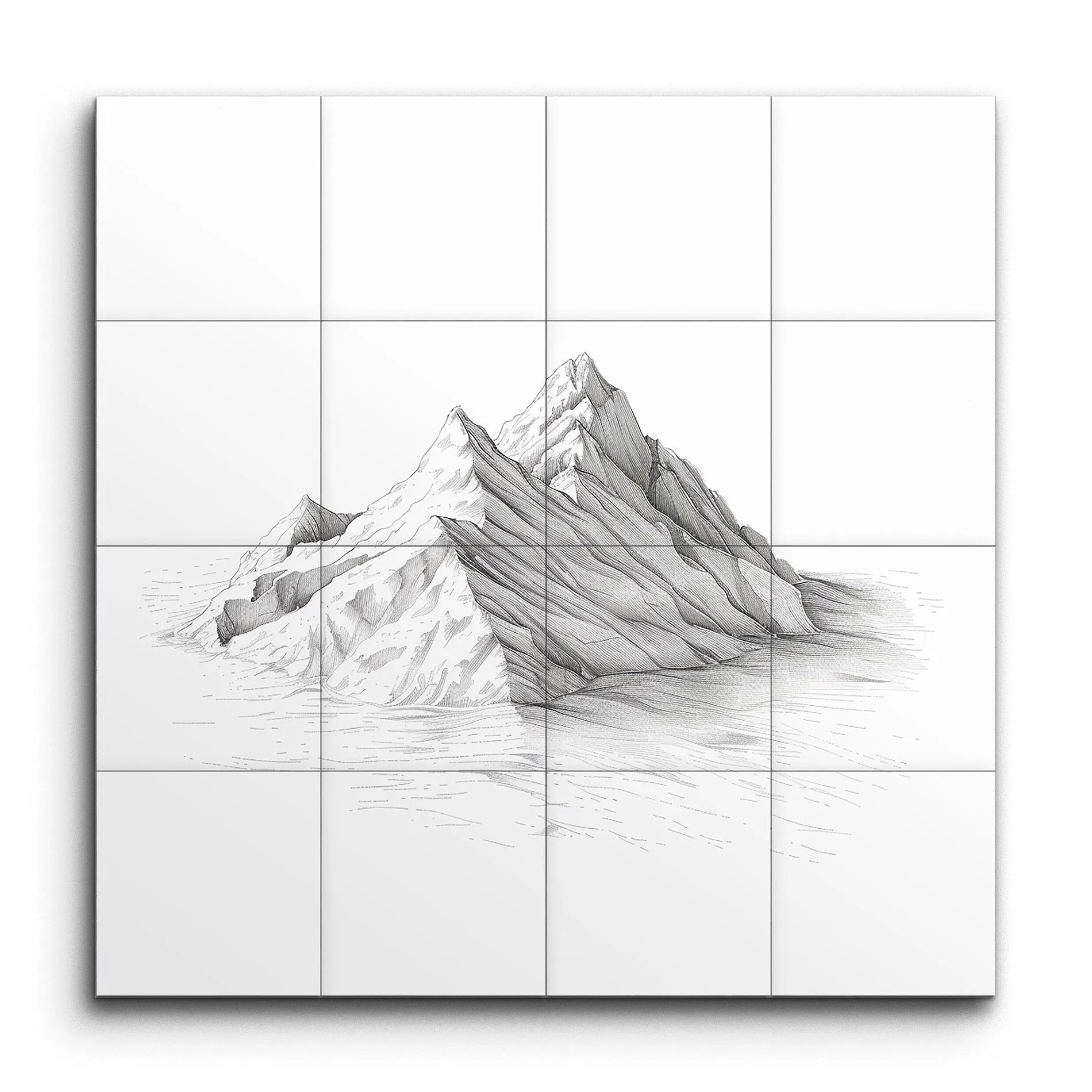 Monochrome Mountain Serenity