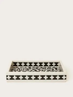 Monochrome rectangle tray