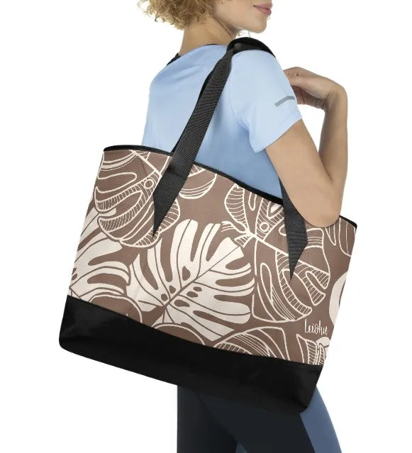 Monstera Dream - Mocha - Insulated Cooler Bag