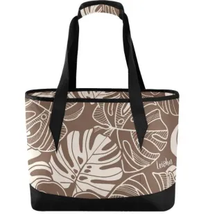 Monstera Dream - Mocha - Insulated Cooler Bag