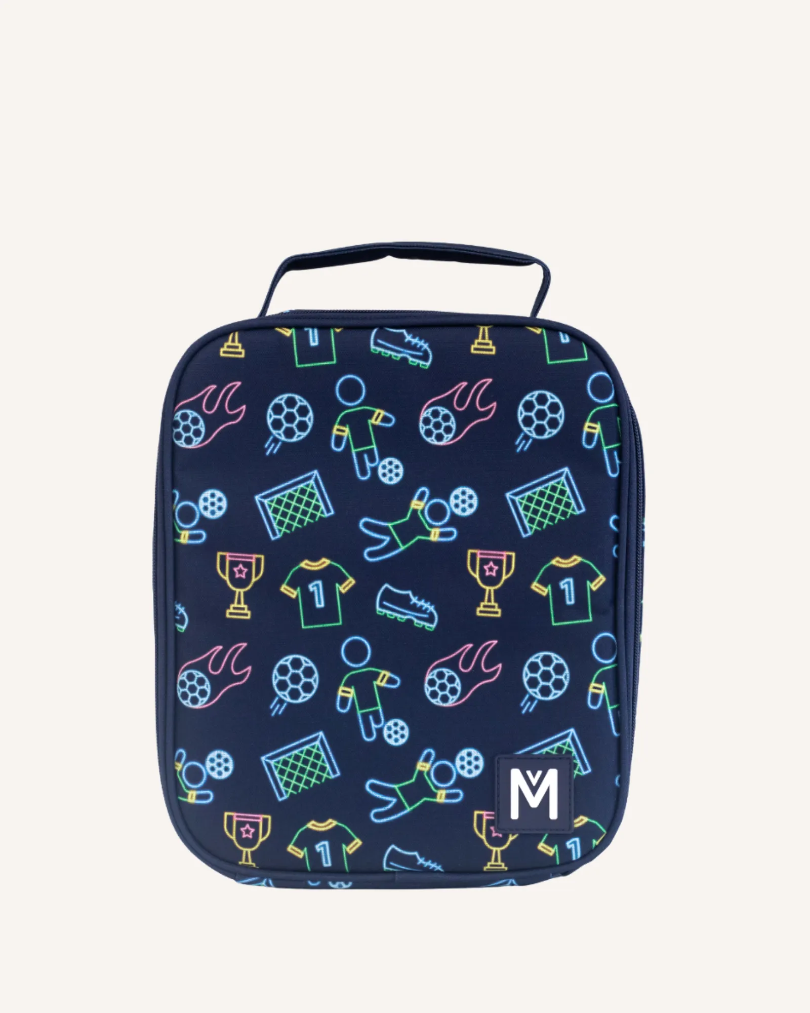 MontiiCo Large Lunch Bag and Bottle Set - Goal Keeper