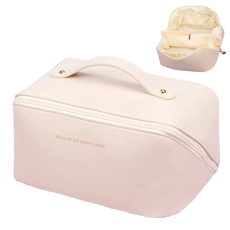 Multifunctional Travel Cosmetic Makeup Organizer Bag with Dividers