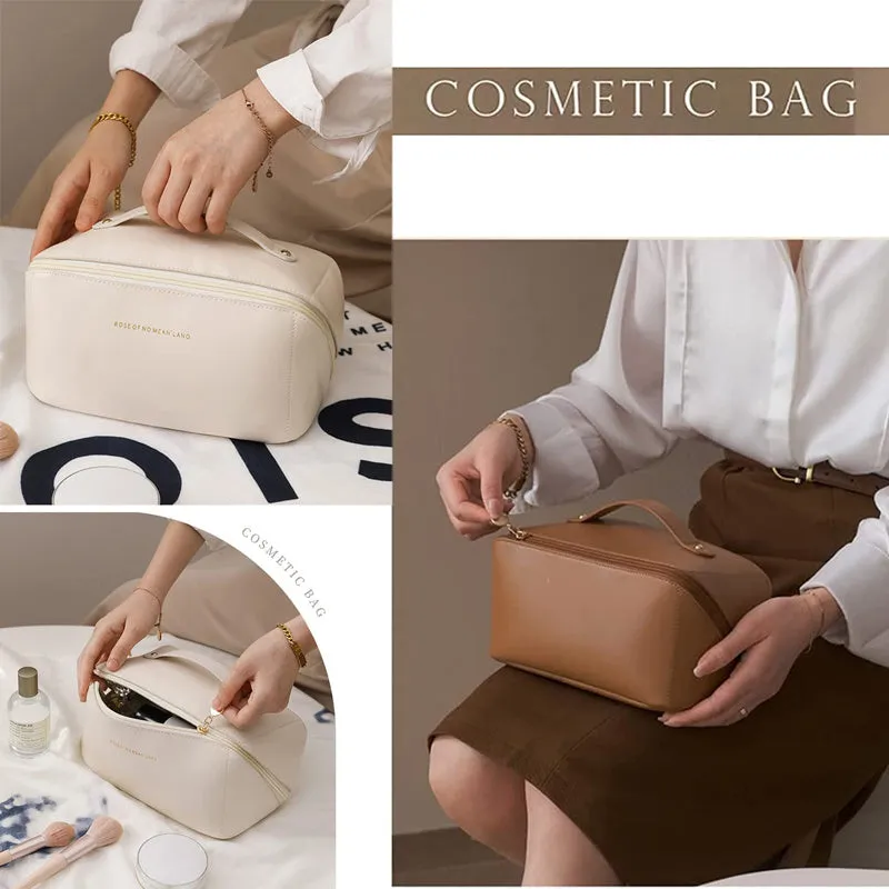 Multifunctional Travel Cosmetic Makeup Organizer Bag with Dividers
