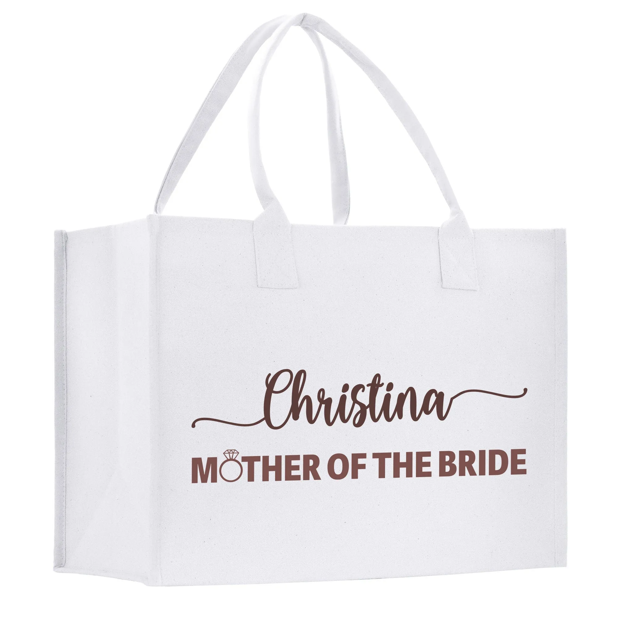 Name and Mother of the Bride Tote Bag Personalized Wedding Tote Bridal Shower Gift Honeymoon Gift Customized Wedding Gift Bridesmaid Gift