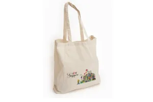 National Day Design Cotton Canvas Tote Bag
