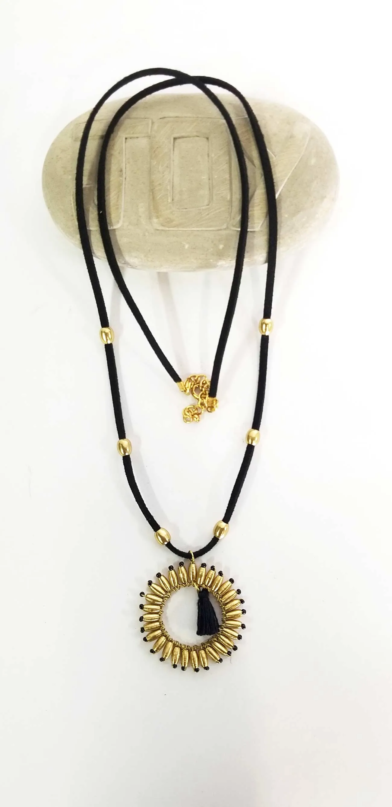 Necklace Leather Cord Tassel