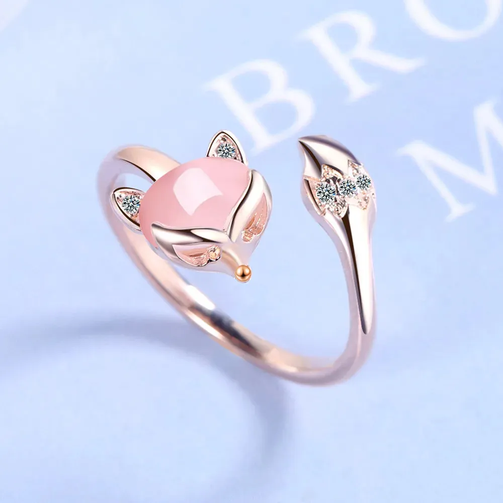 NEHZY 925 silver needle new woman fashion jewelry high quality Cubic Zirconia agate fox ring size adjustable ring