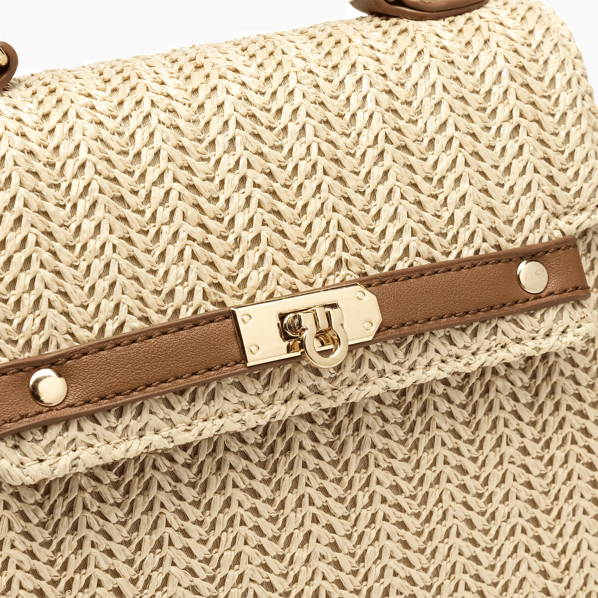 Neo Pastel Straw Crossbody Bag