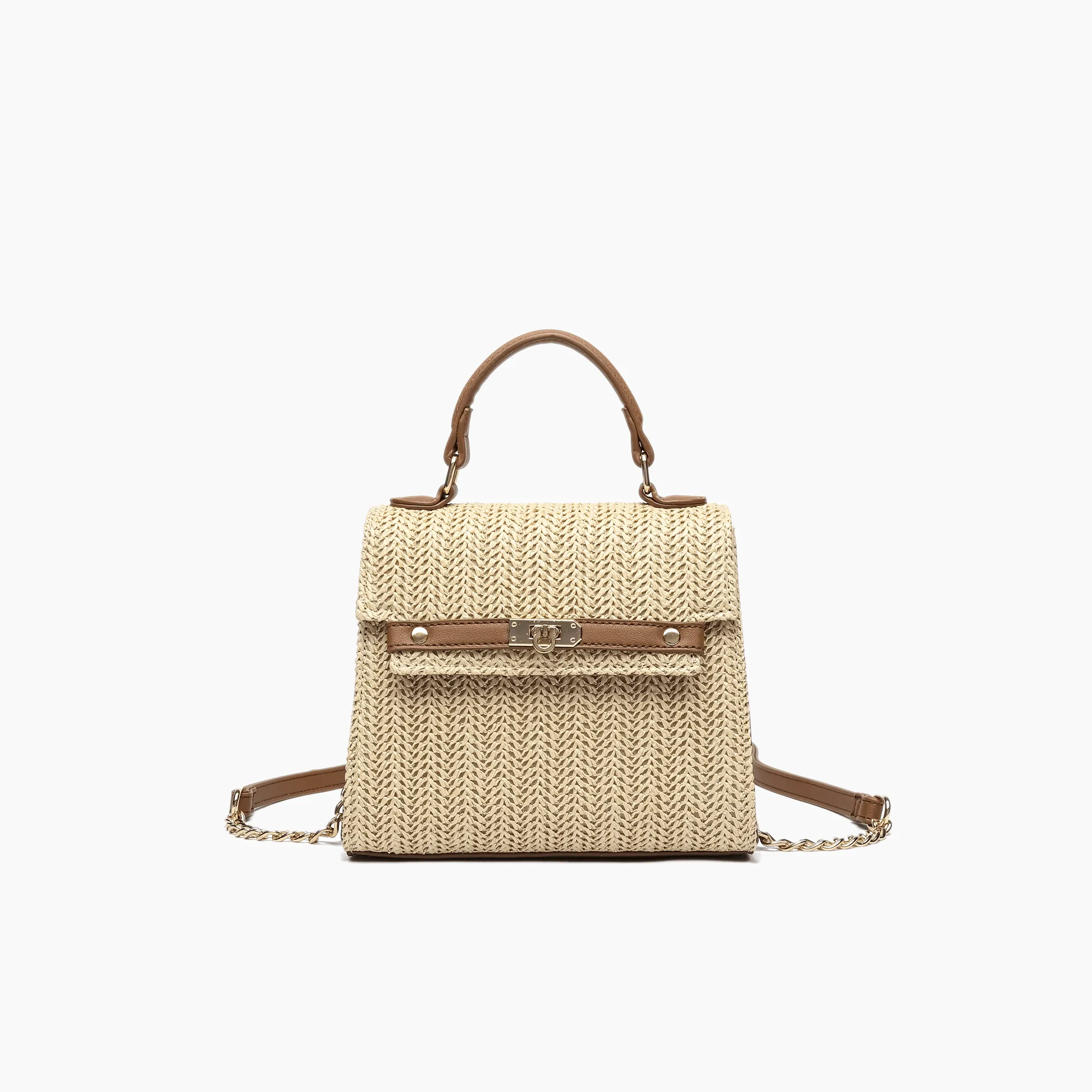 Neo Pastel Straw Crossbody Bag