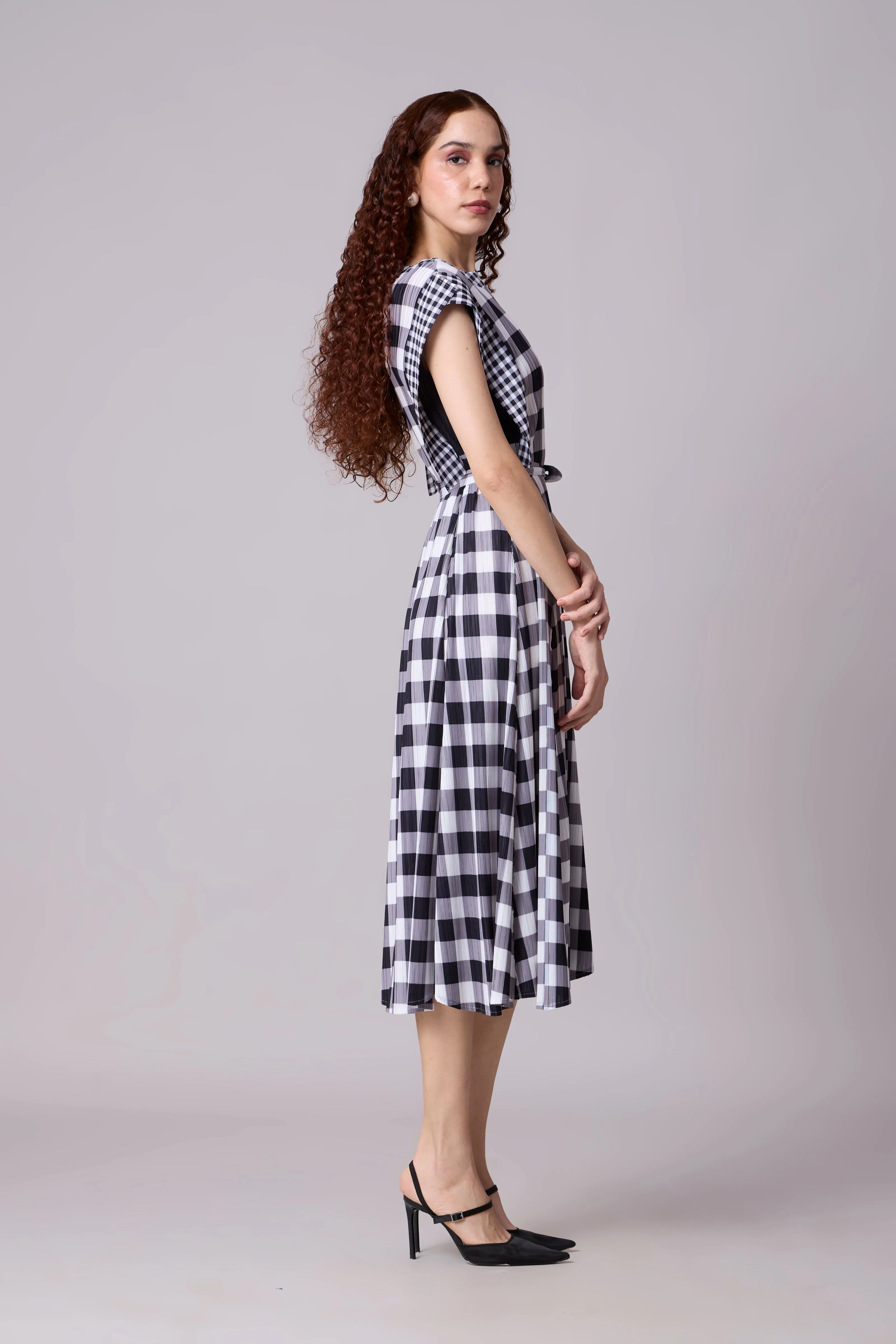 Neve Dress - Monochrome