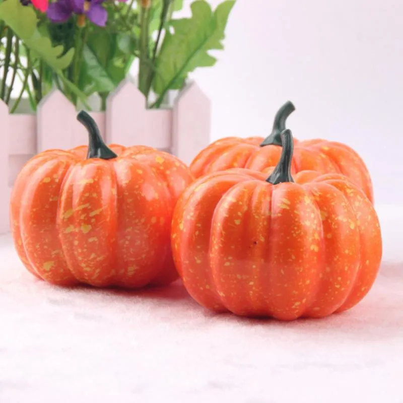 New Simulation Small Pumpkin Foam Mini Halloween Orange Pumpkin Decoration