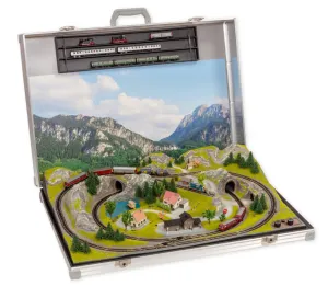 Noch N 88410 Deluxe Two Trains N Gauge Briefcase Layout "Füssen" 31.5 x 22 x 6