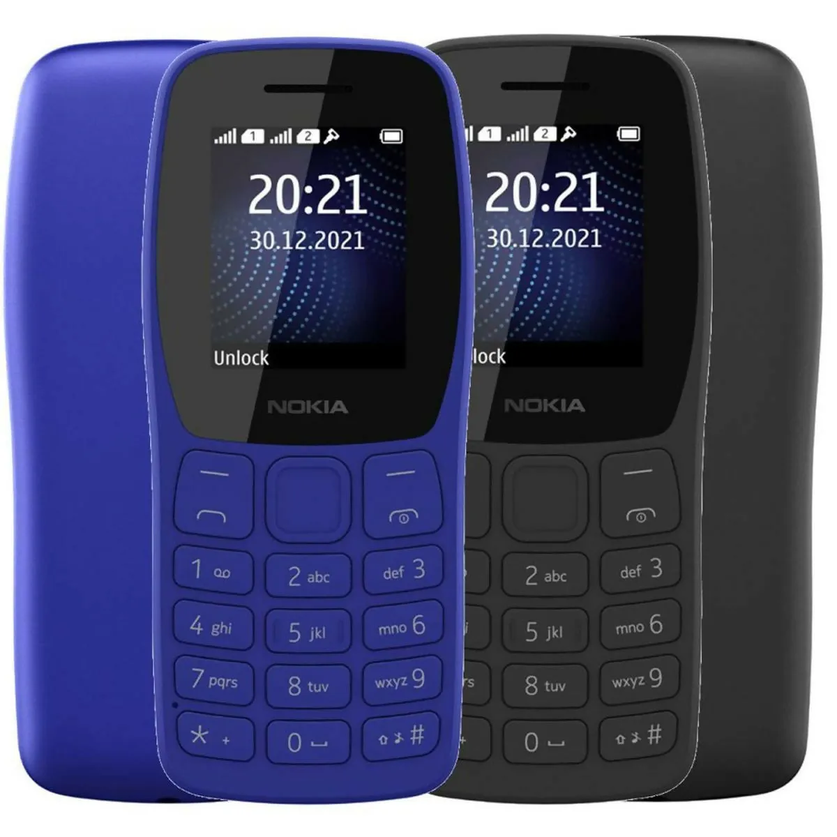 Nokia 105 Classic - Dual Sim - Wireless FM - Torch Brand Warranty