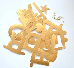 Omm Design - Gold Word Banner