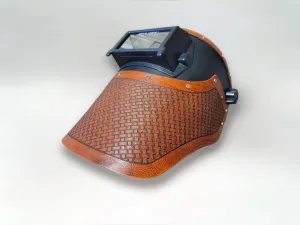Outlaw Leather - Welding Hood - Acorn Basketweave