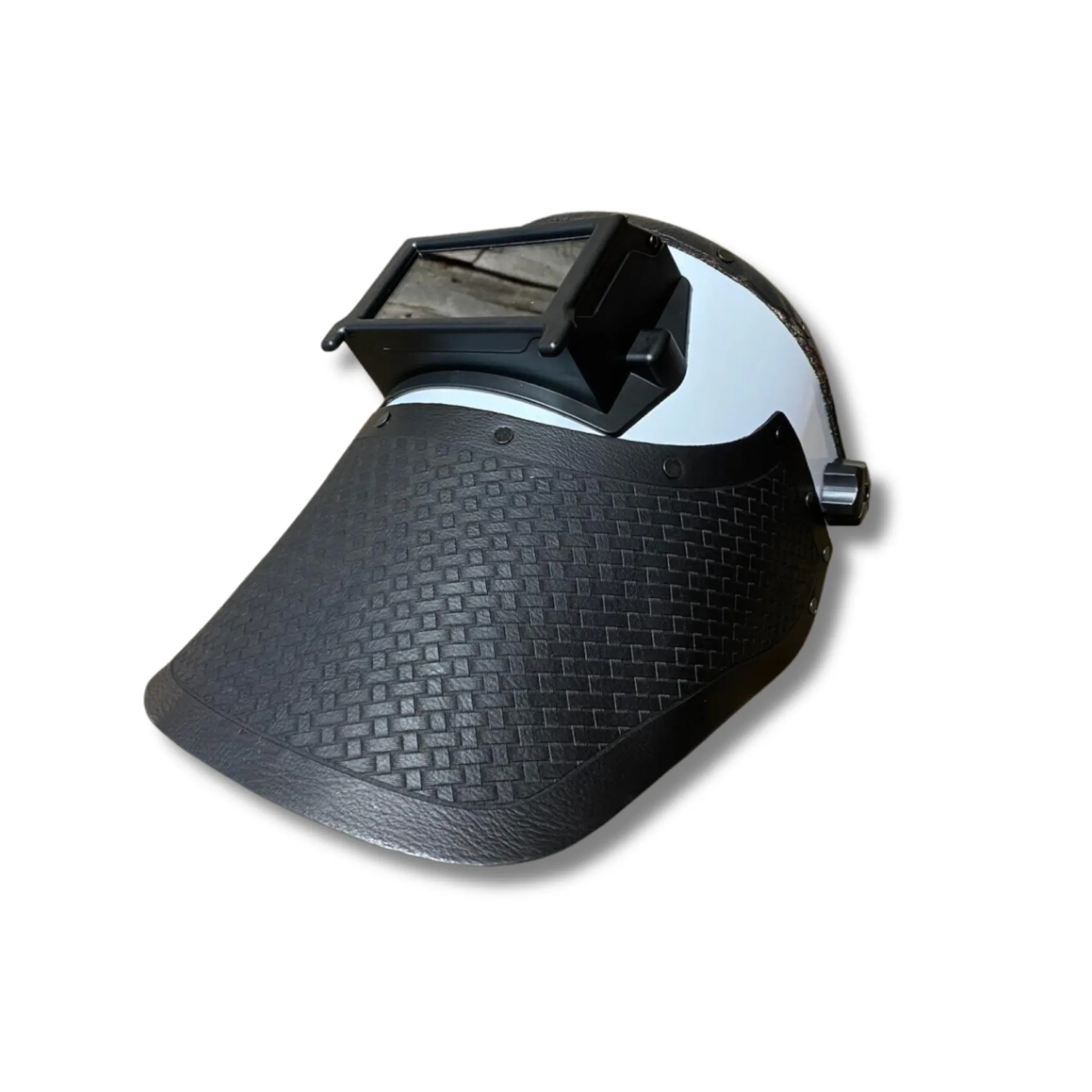 Outlaw Leather - Welding Hood - Black Basketweave