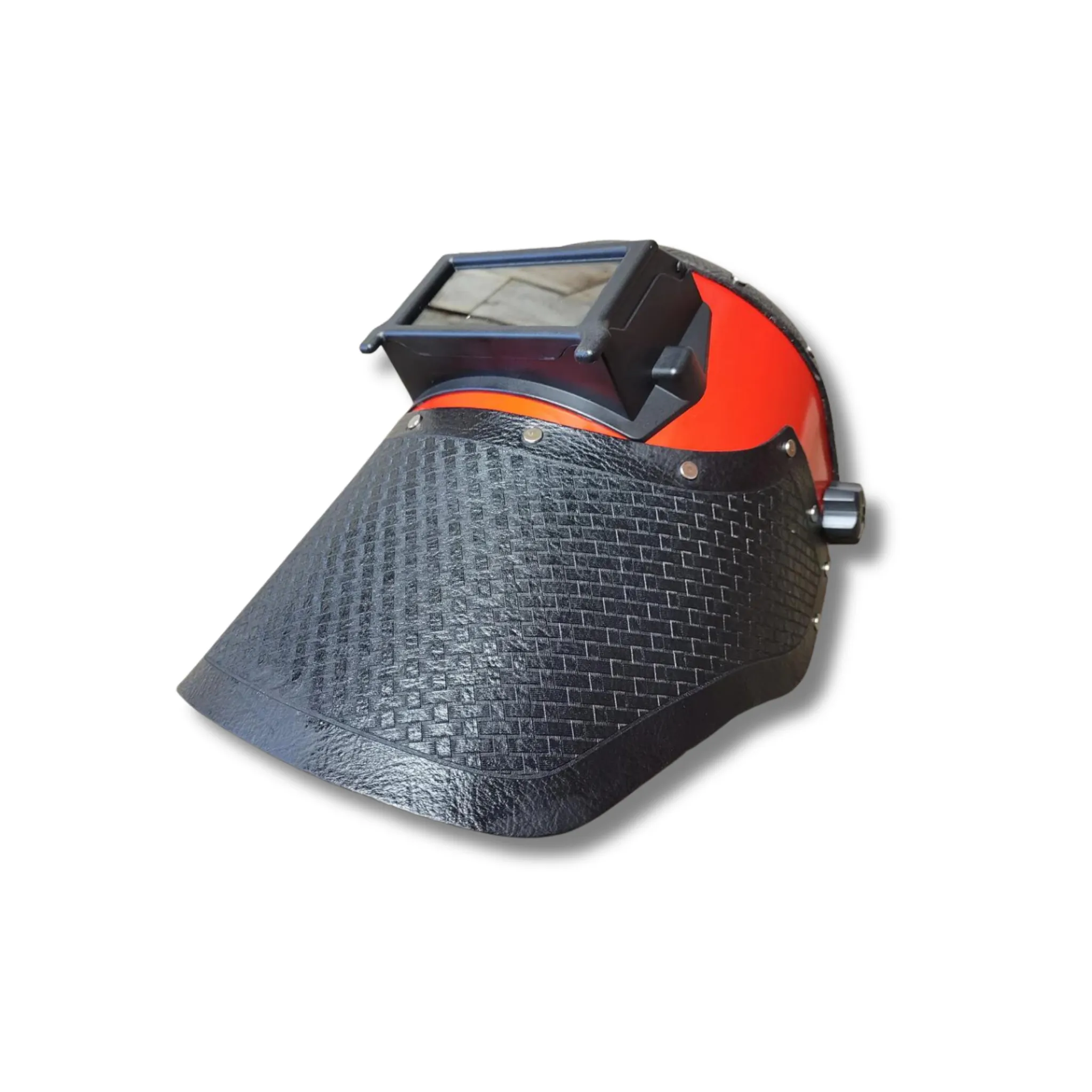 Outlaw Leather - Welding Hood - Black Basketweave