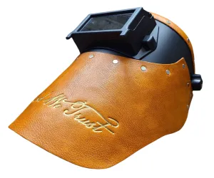 Outlaw Leather - Welding Hood - "In God We Trust" -Tan