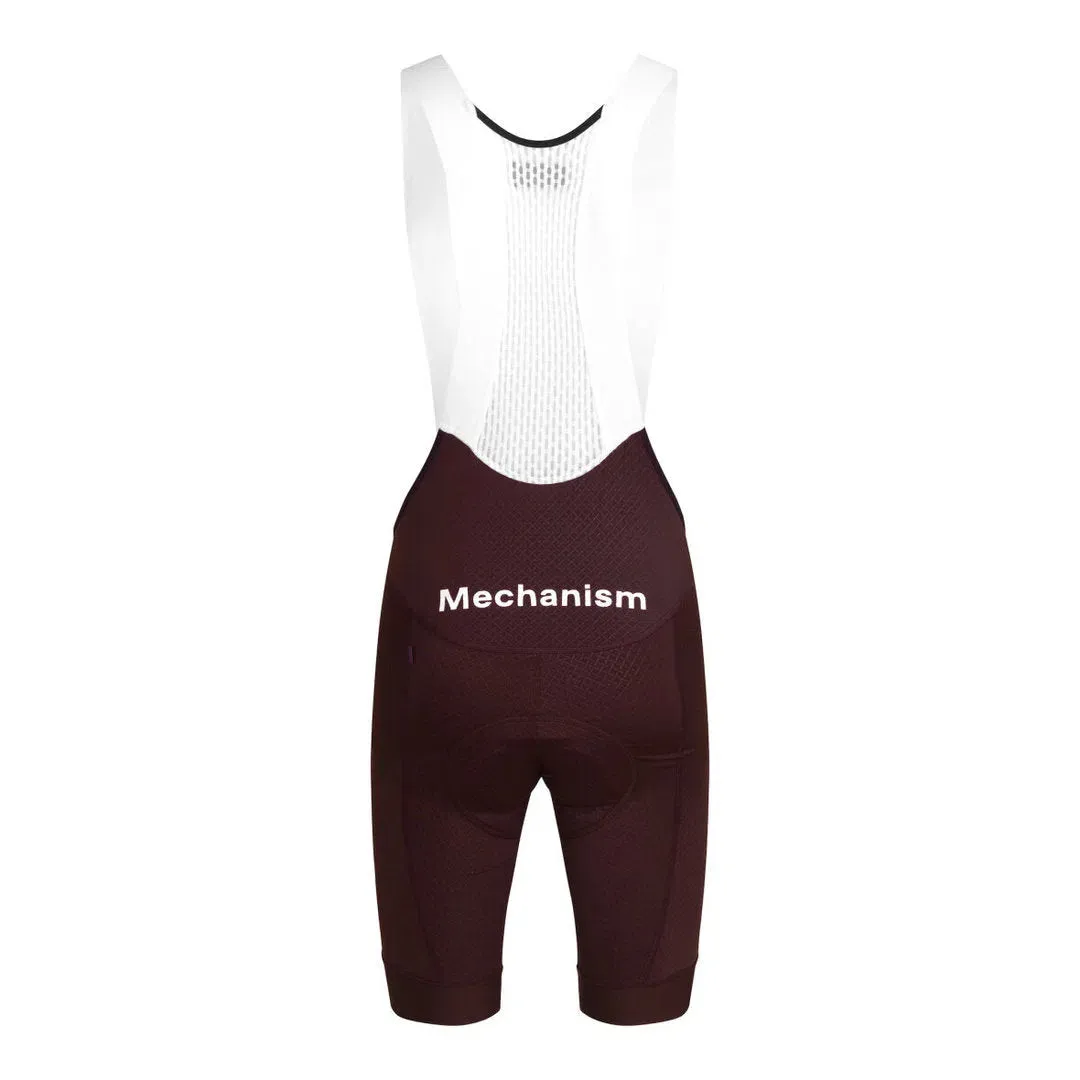PAS NORMAL STUDIOS Mechanism Bib Shorts - Dark Red