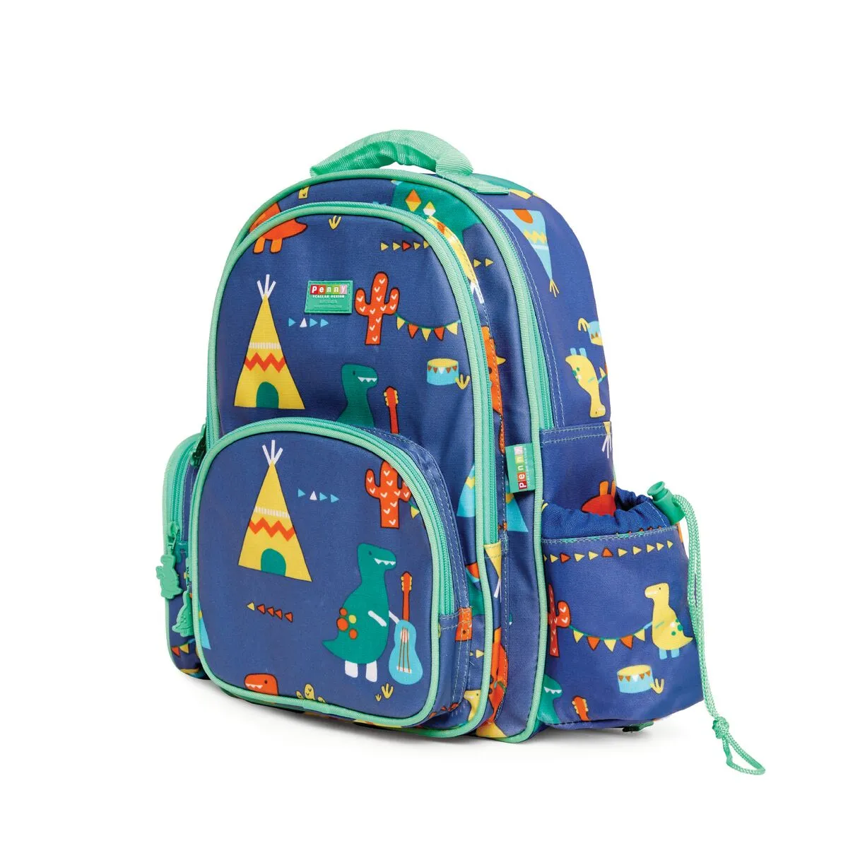 Penny Scallan Bundle of Large Backpack and Large Lunch Bag - Dino Rock