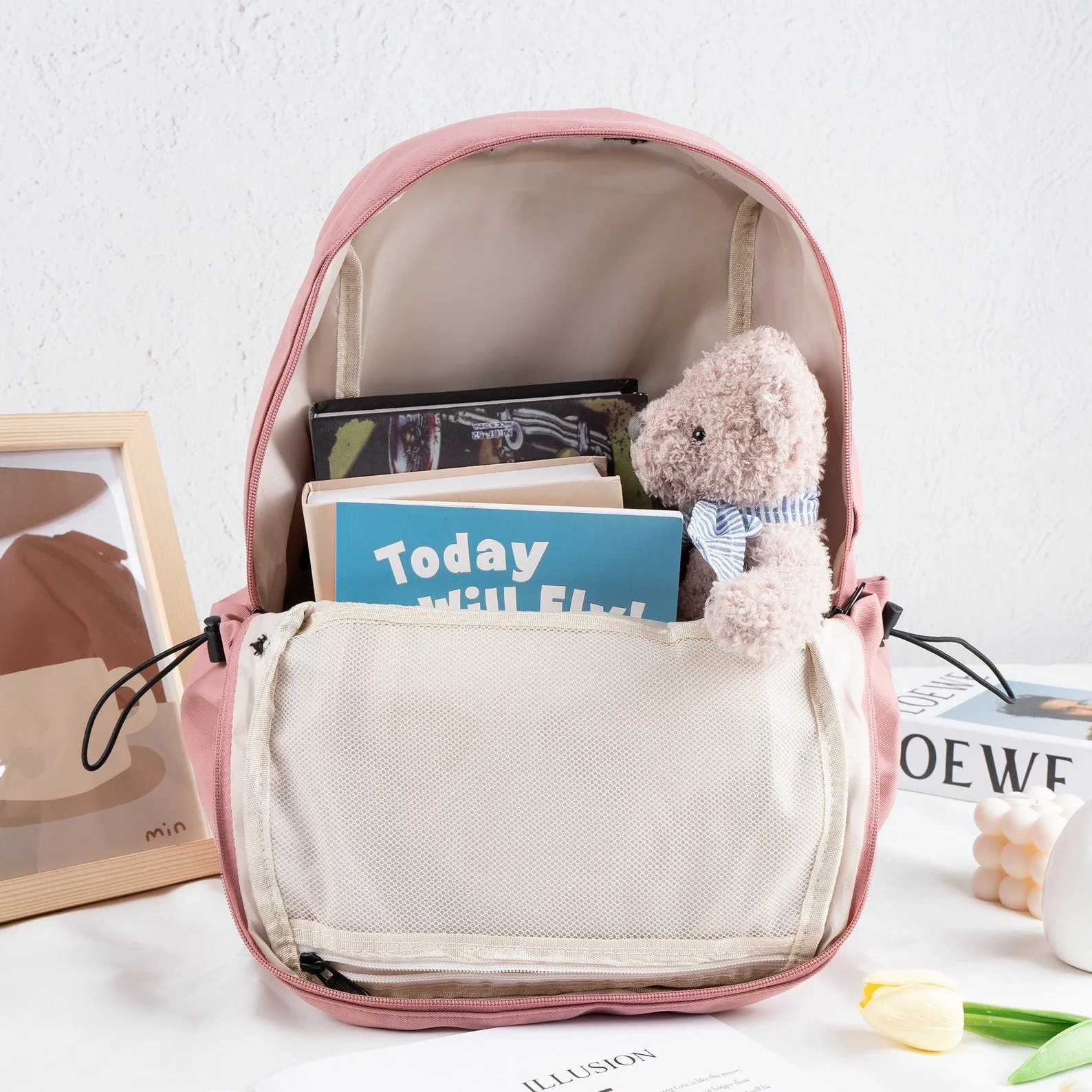 Personalized Backpack for Child, Custom Embroidery School Bags, Book Bag for Kids, Backpack for Students, Toddler Diaper Bag for Adult