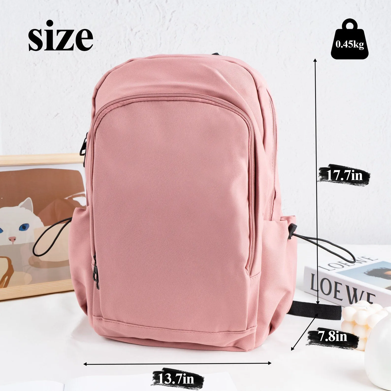 Personalized Backpack for Child, Custom Embroidery School Bags, Book Bag for Kids, Backpack for Students, Toddler Diaper Bag for Adult