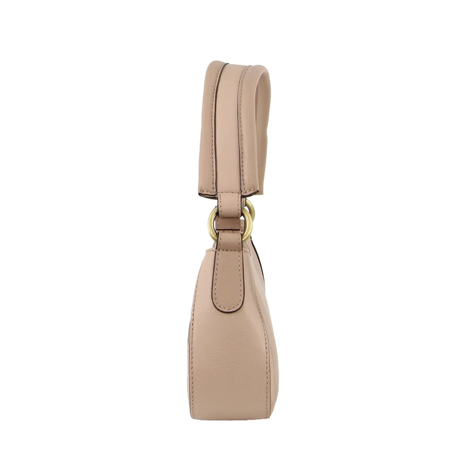 Pierre Cardin Ladies leather Flap Over Bag - Nude