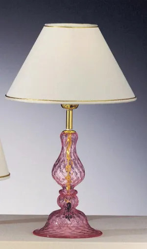 Pink Murano Glass Lamp Base