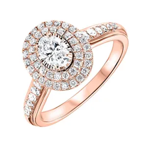 PLAT - 950 White Gold & Diamond Fashion Ring -3/4 ctw