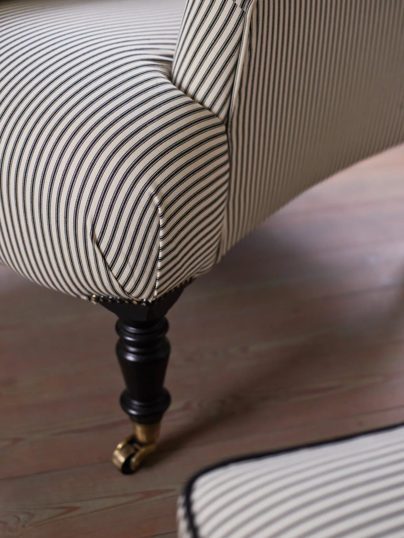 Prints & Weaves, Black Ticking Stripe